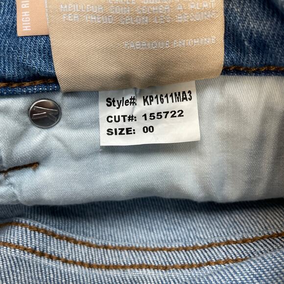 Kut From The Kloth Stella High Rise Fab Ab Flare Jeans Vintage Wash Size 00 - Picture 7 of 7